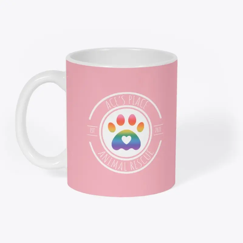 Ace's Place Pride Pawprint Logo